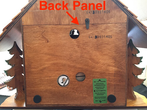 Coocoo clock back panel