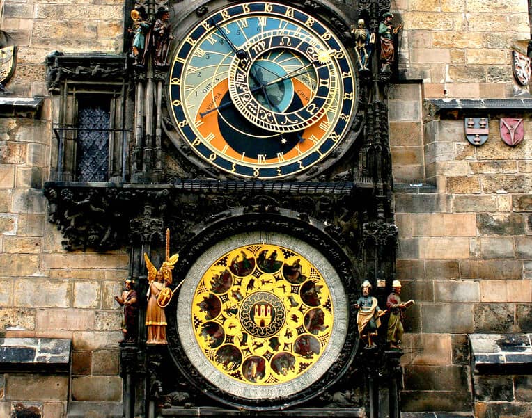 astronomical clock tower in prague