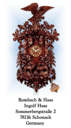 Where to buy cuckoo clocks Romabach & Haas