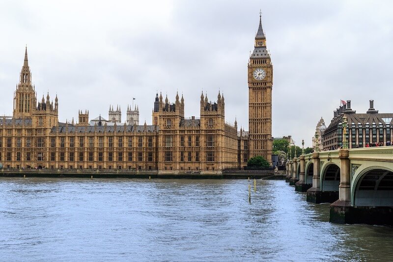 Big Ben clock tower in London England