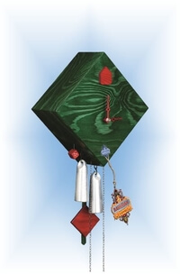 Modern Green Cuckoo Clock